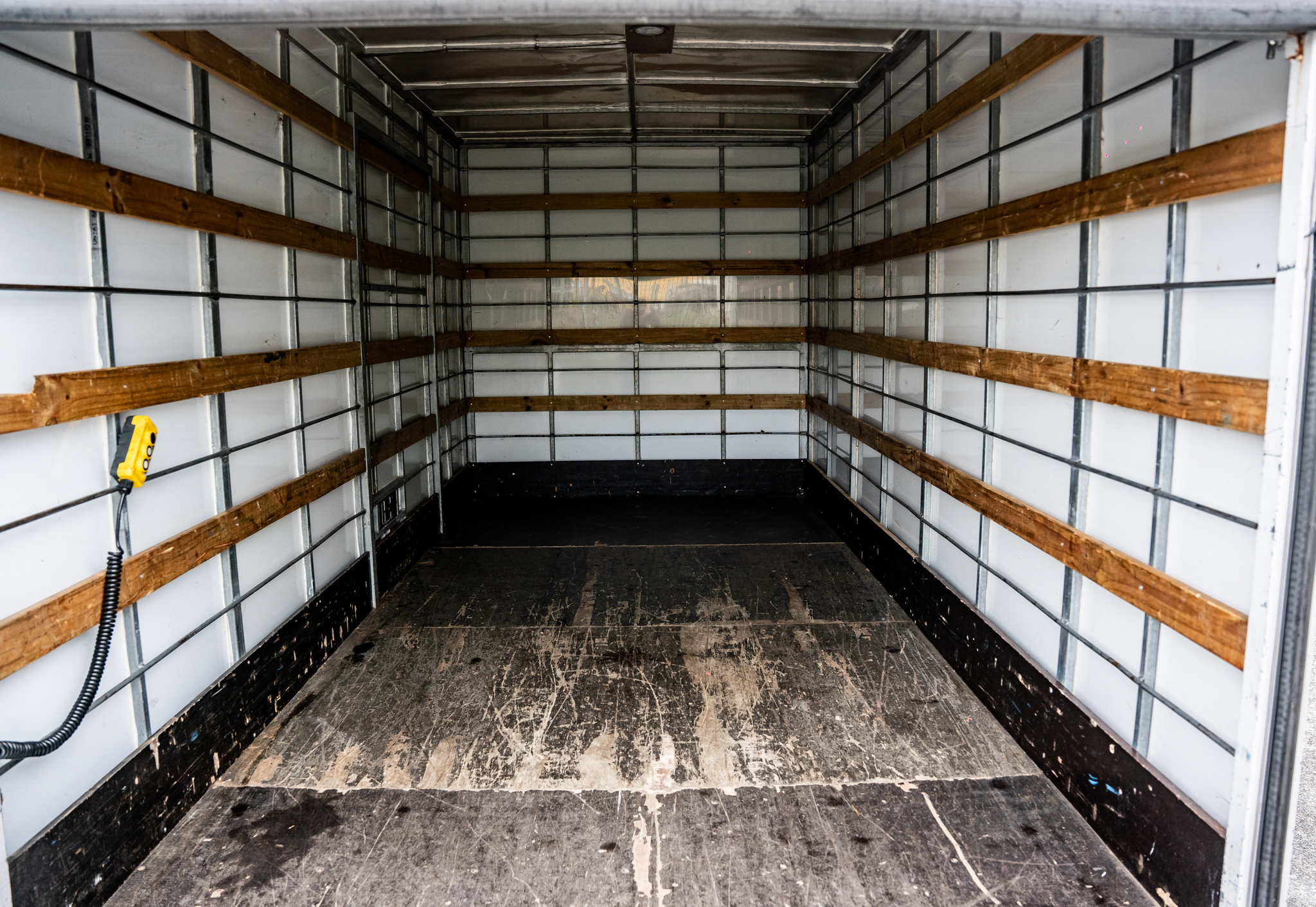 large truck rear cargo space