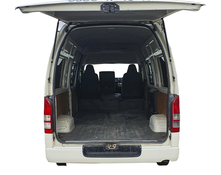 large van interior rear clearcut