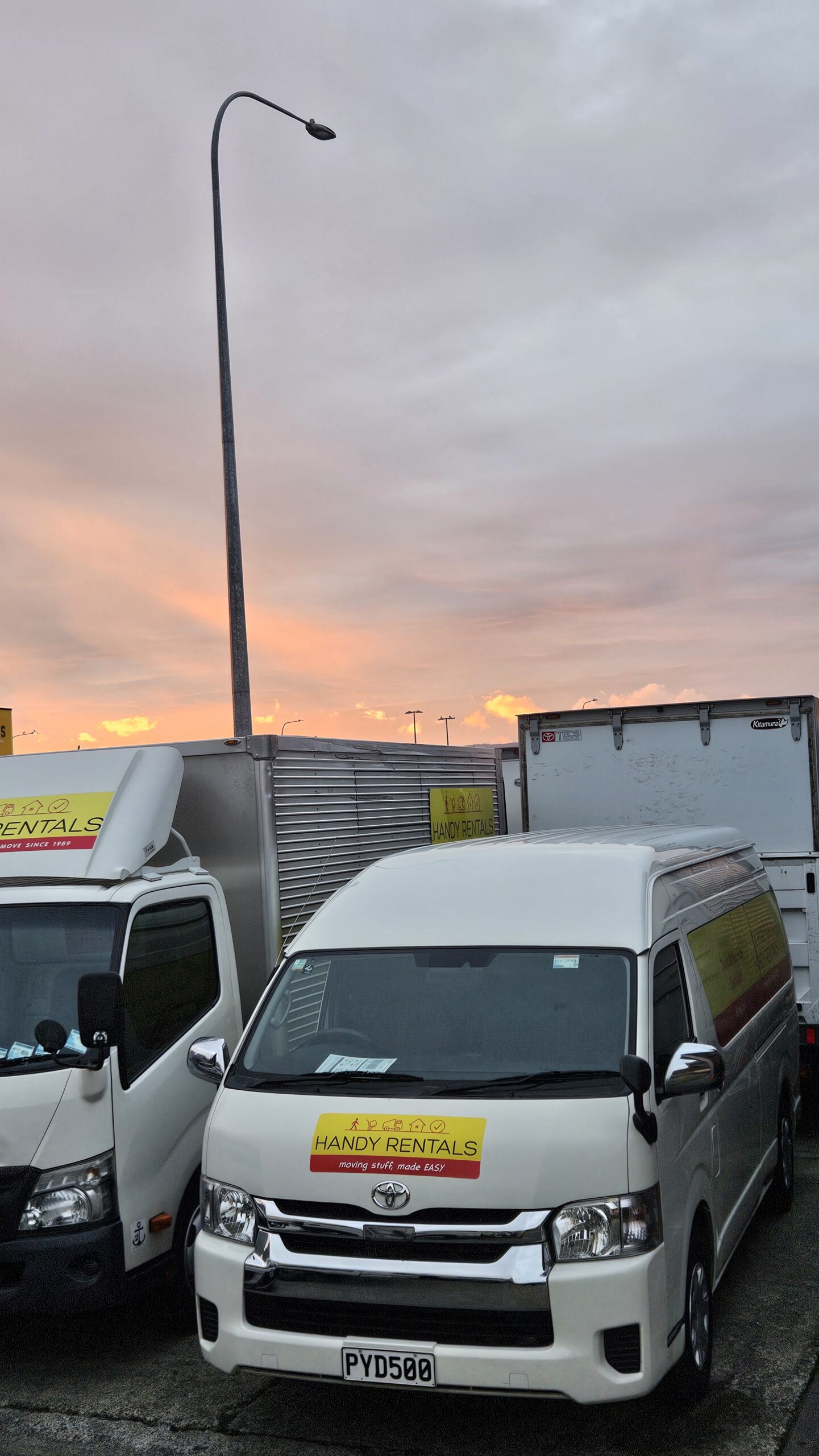 handy rentals van prepped for sale